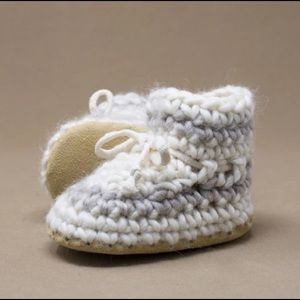 Padraig Cottage handmade knit & leather booties